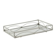 Bandeja 39cm Comprimento Por 28,5cm Largura Retangular Geometric Espelhada